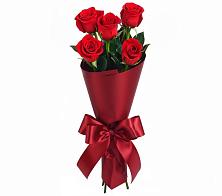 Букет 5 Красных роз Эдлесс Лав в Бородинской