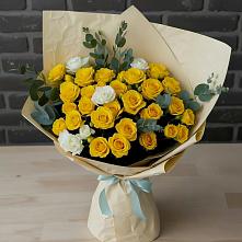 Букет цветов из:  Розы #REPLACE_PRED# Бородинской