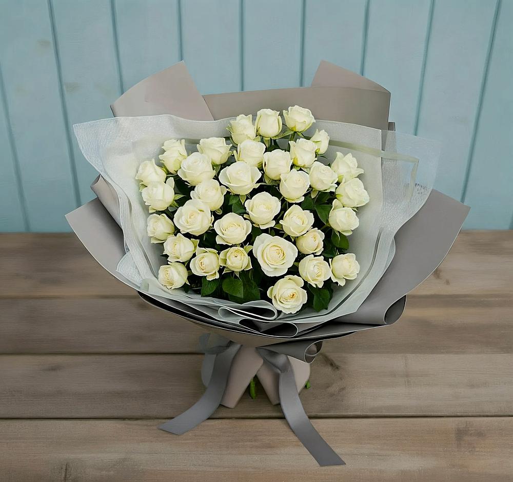 Букет Белоснежная нежность в Бородинской