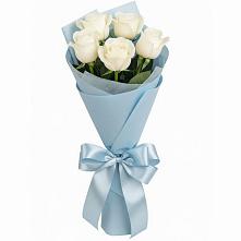 Букет 5 Белых роз Проуд #REPLACE_PRED# Бородинской