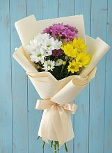 Букет цветов из:  Хризантемы #REPLACE_PRED# Бородинской