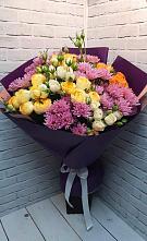 Букет цветов из:  Хризантемы и Розы в Бородинской