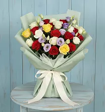 Букет цветов из:  Розы #REPLACE_PRED# Бородинской