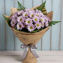 Букет цветов из:  Хризантемы #REPLACE_PRED# Бородинской