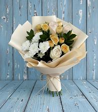 Букет цветов из:  Розы и Хризантемы #REPLACE_PRED# Бородинской