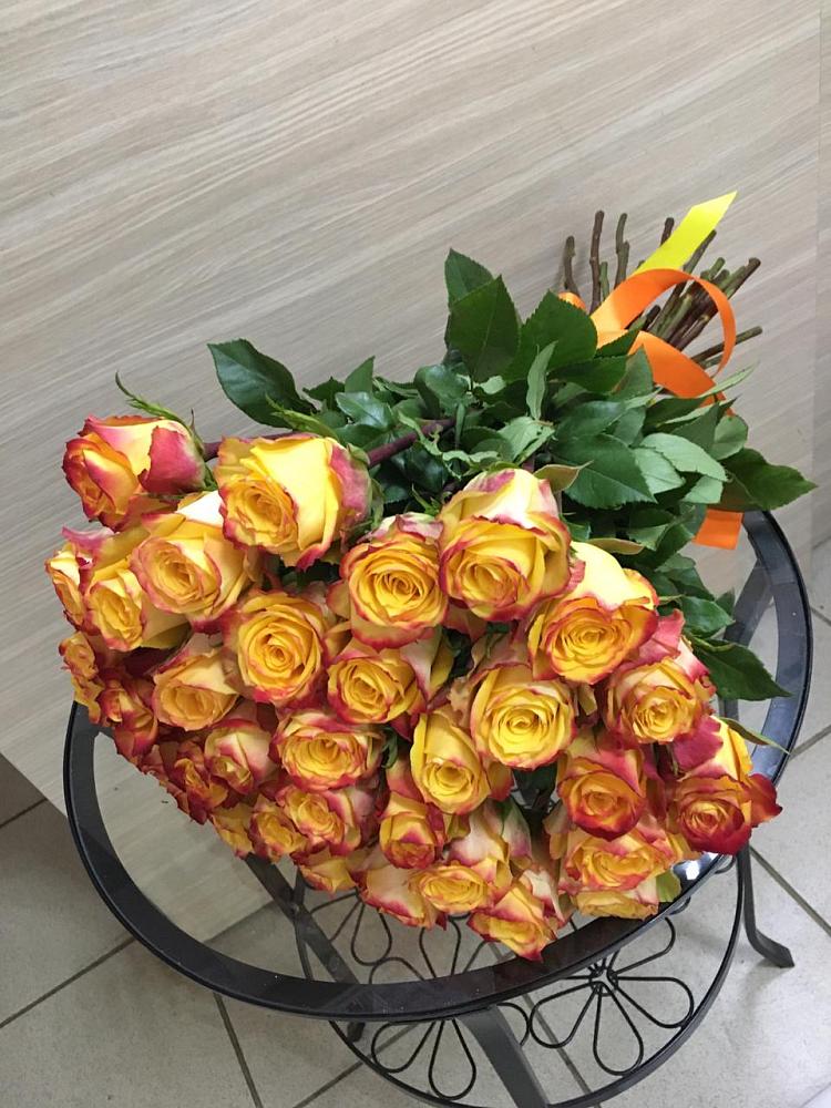 Букет Желтые розы в Бородинской