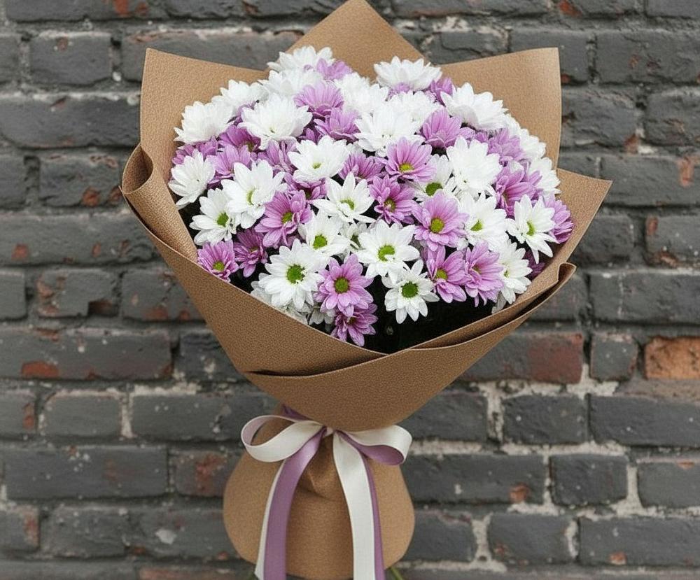 Букет цветов из: Хризантемы в Бородинской