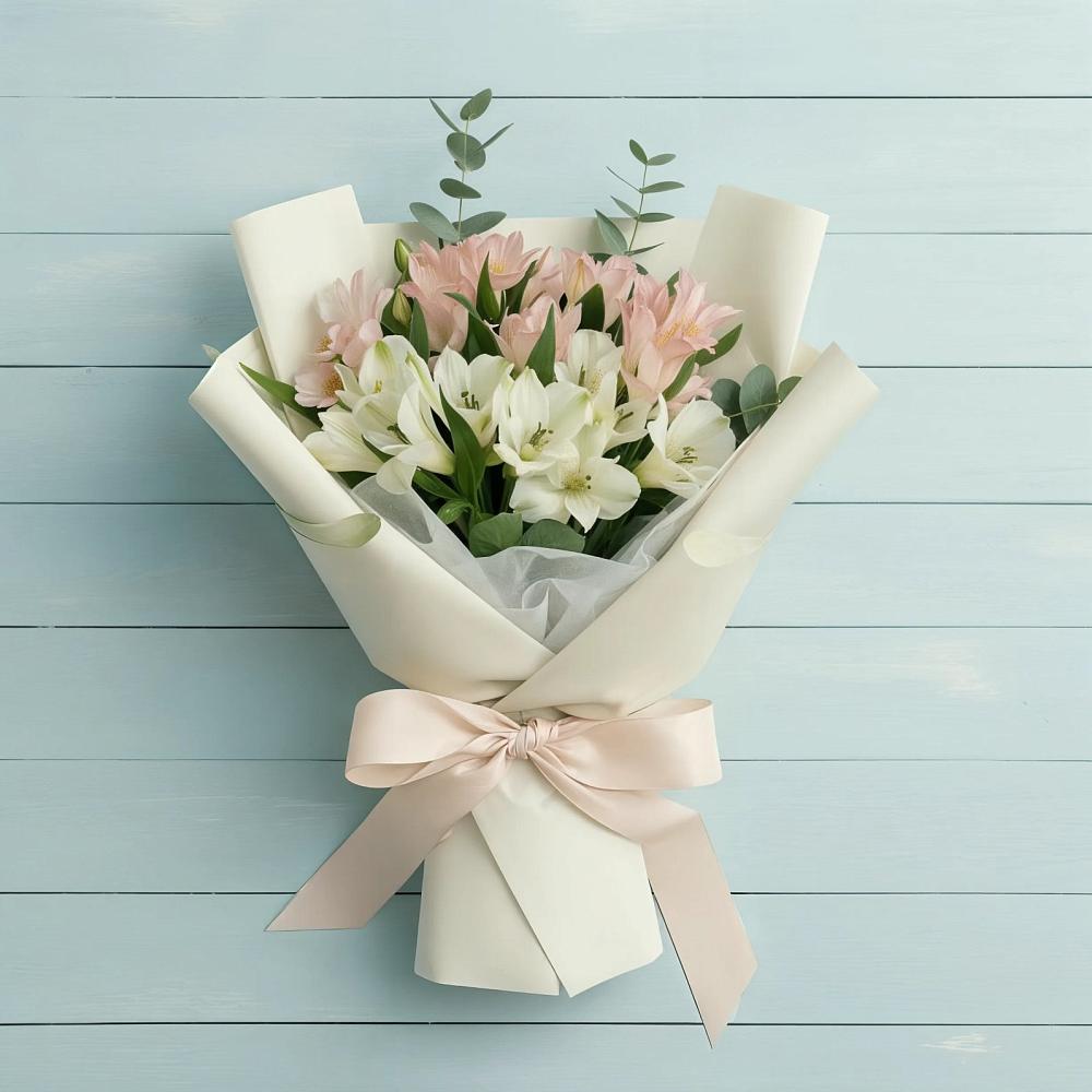 Букет цветов из: Альстромерии в Бородинской