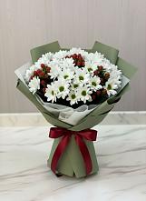 Букет цветов из:  Хризантемы #REPLACE_PRED# Бородинской