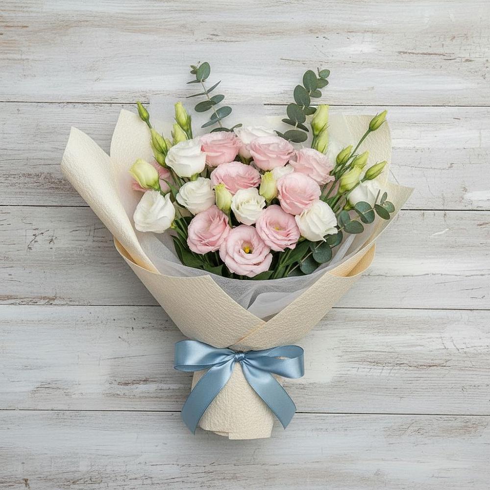 Букет цветов из: Лизиантусы в Бородинской